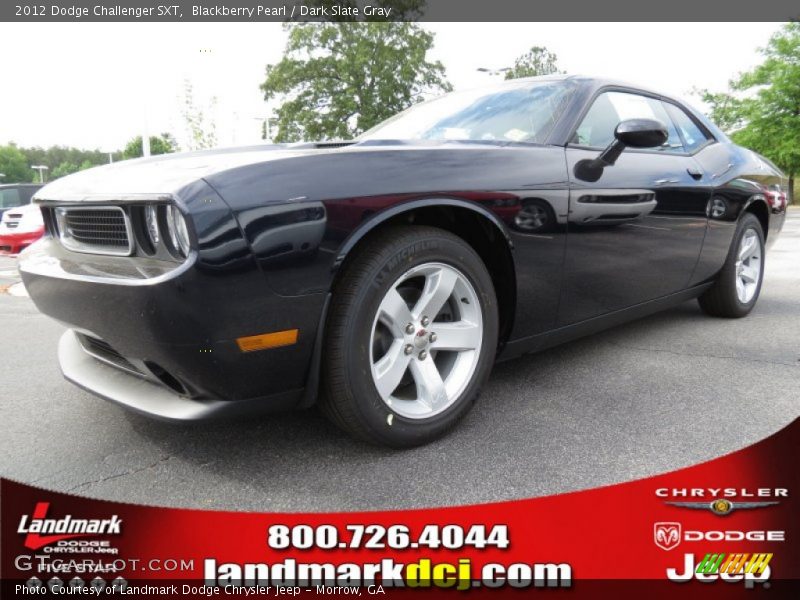 Blackberry Pearl / Dark Slate Gray 2012 Dodge Challenger SXT