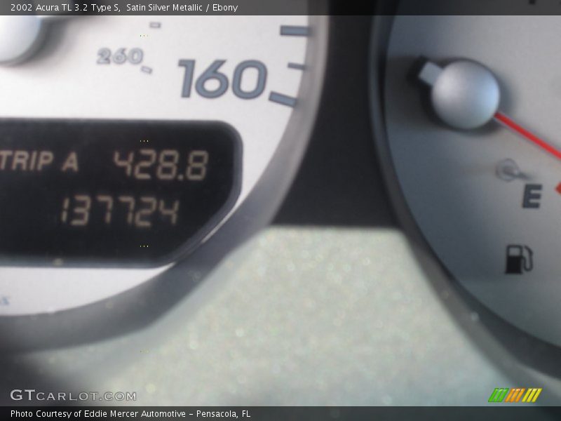 Satin Silver Metallic / Ebony 2002 Acura TL 3.2 Type S