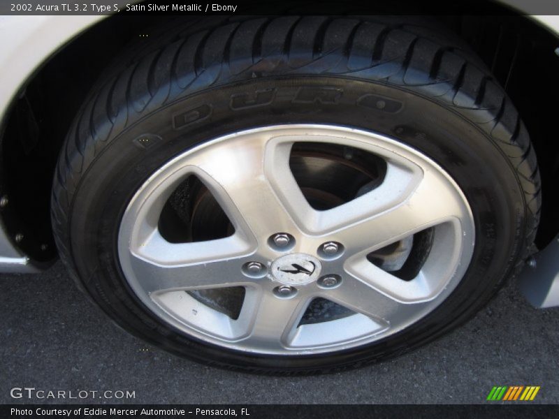 Satin Silver Metallic / Ebony 2002 Acura TL 3.2 Type S