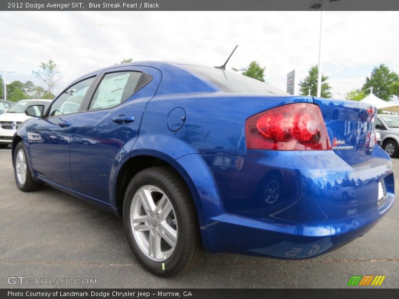 Blue Streak Pearl / Black 2012 Dodge Avenger SXT