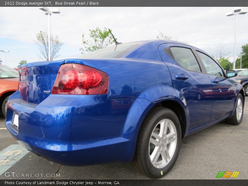 Blue Streak Pearl / Black 2012 Dodge Avenger SXT