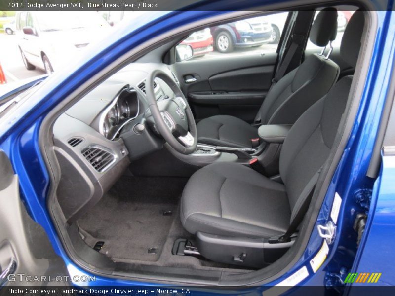 Blue Streak Pearl / Black 2012 Dodge Avenger SXT