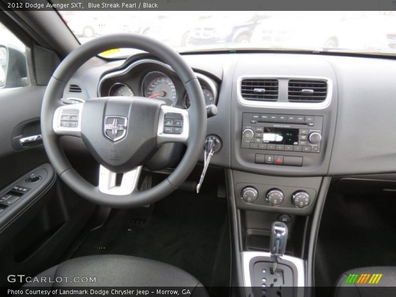 Blue Streak Pearl / Black 2012 Dodge Avenger SXT