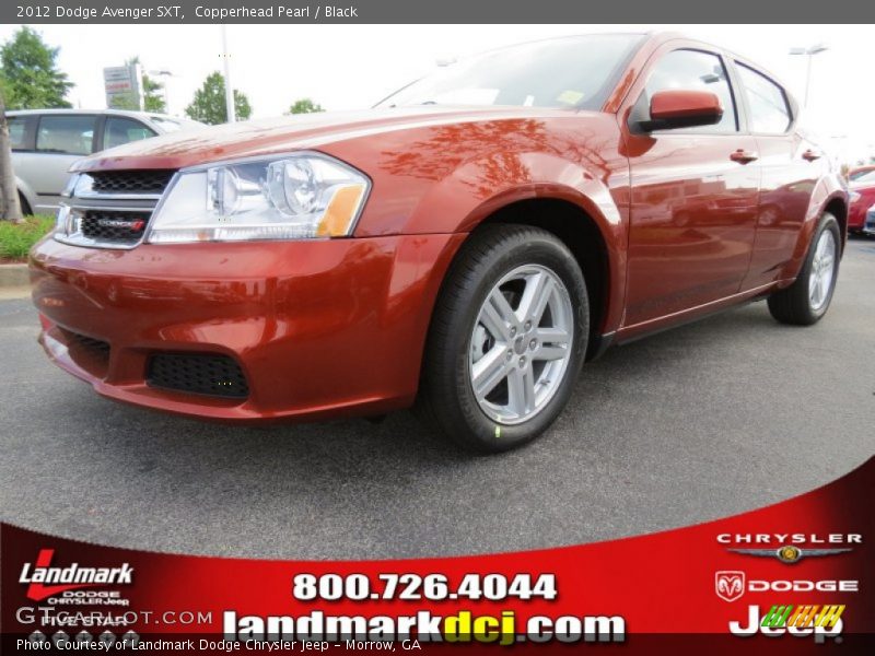 Copperhead Pearl / Black 2012 Dodge Avenger SXT