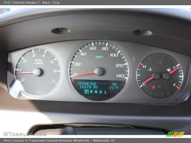 Black / Gray 2012 Chevrolet Impala LT