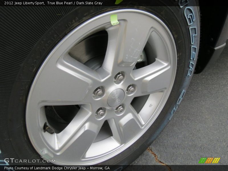 True Blue Pearl / Dark Slate Gray 2012 Jeep Liberty Sport