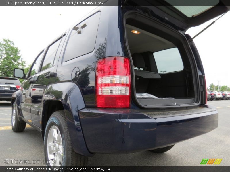 True Blue Pearl / Dark Slate Gray 2012 Jeep Liberty Sport