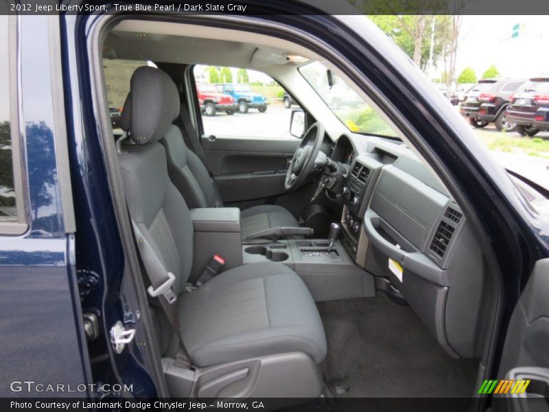 True Blue Pearl / Dark Slate Gray 2012 Jeep Liberty Sport