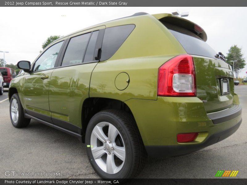 Rescue Green Metallic / Dark Slate Gray 2012 Jeep Compass Sport