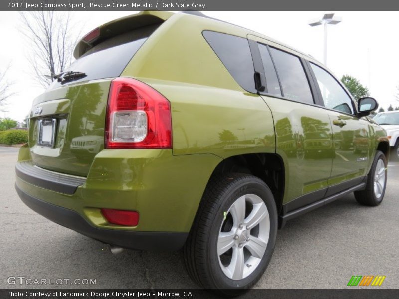 Rescue Green Metallic / Dark Slate Gray 2012 Jeep Compass Sport