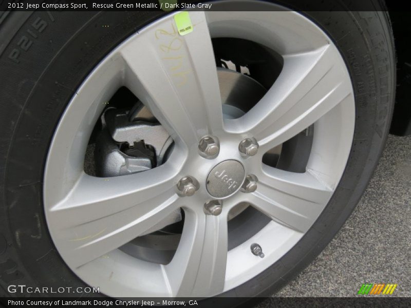 Rescue Green Metallic / Dark Slate Gray 2012 Jeep Compass Sport