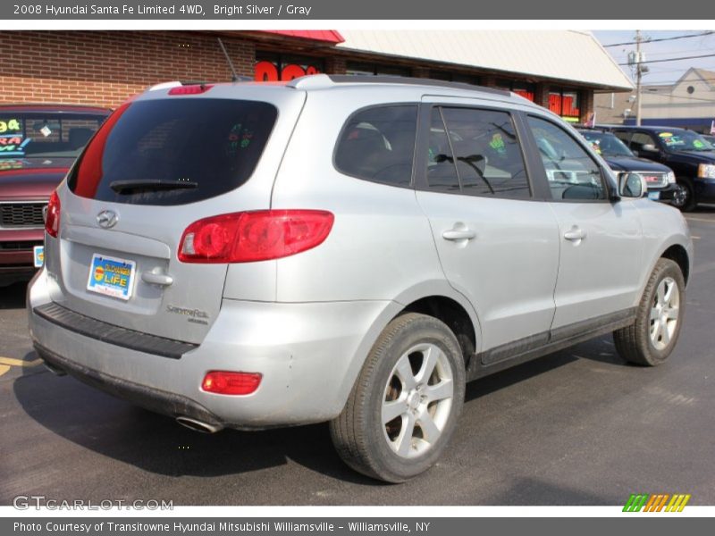 Bright Silver / Gray 2008 Hyundai Santa Fe Limited 4WD