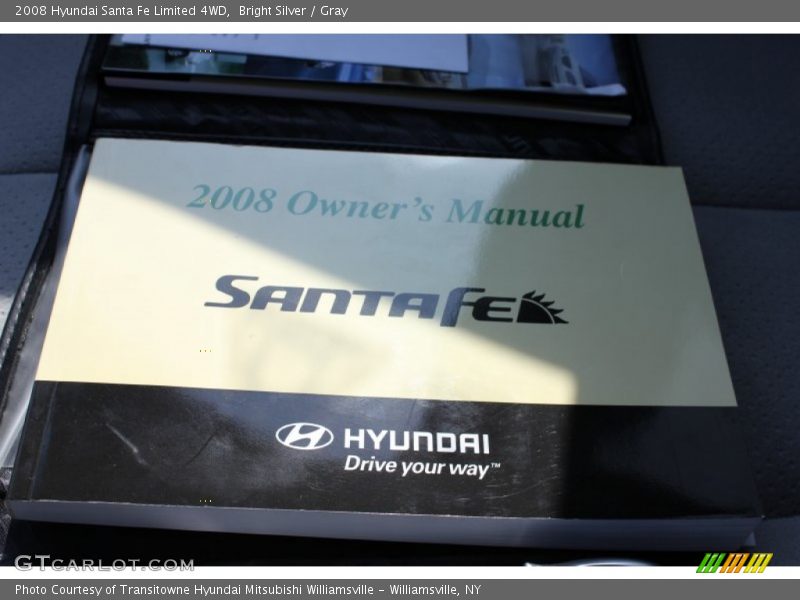 Bright Silver / Gray 2008 Hyundai Santa Fe Limited 4WD