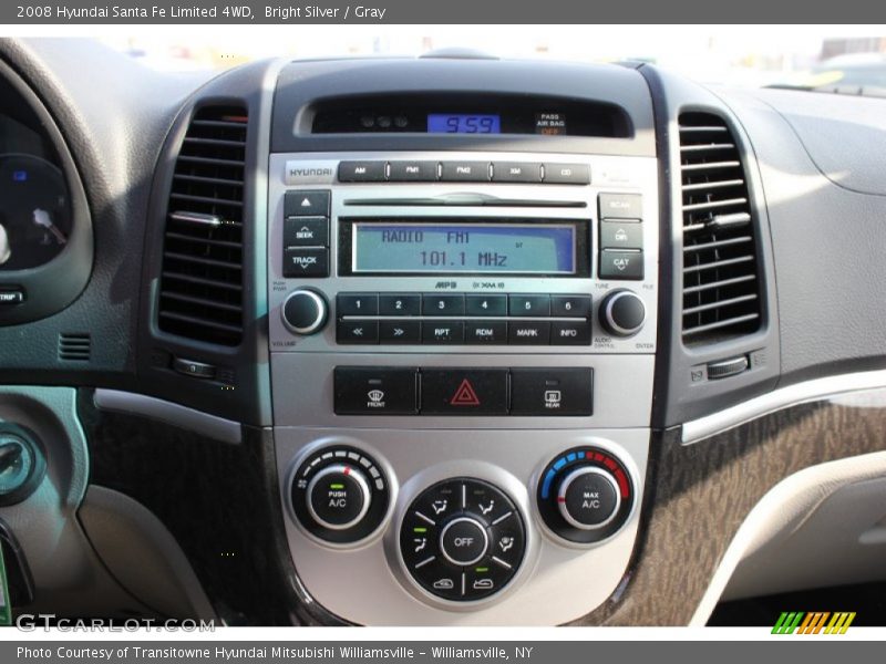 Bright Silver / Gray 2008 Hyundai Santa Fe Limited 4WD