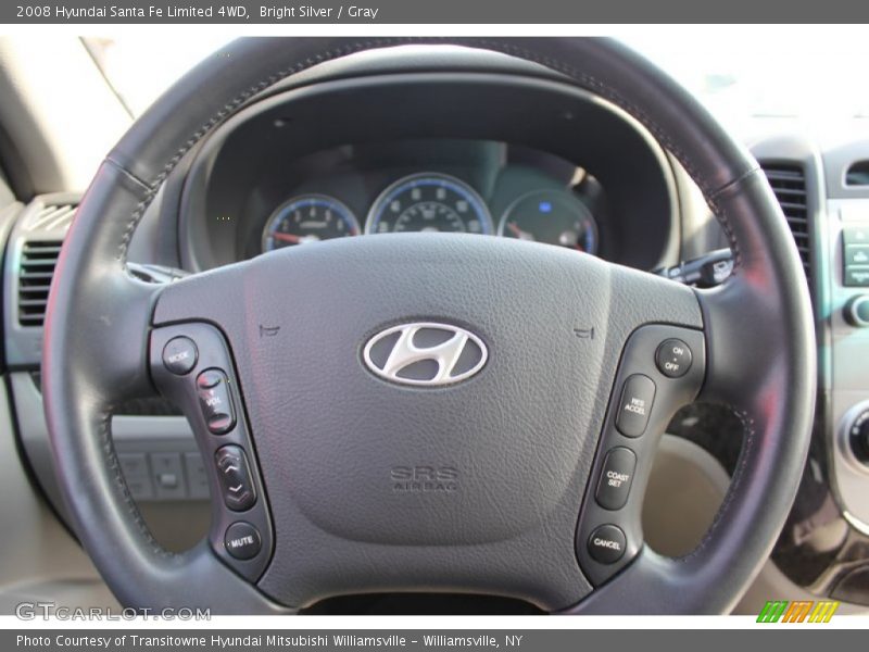 Bright Silver / Gray 2008 Hyundai Santa Fe Limited 4WD