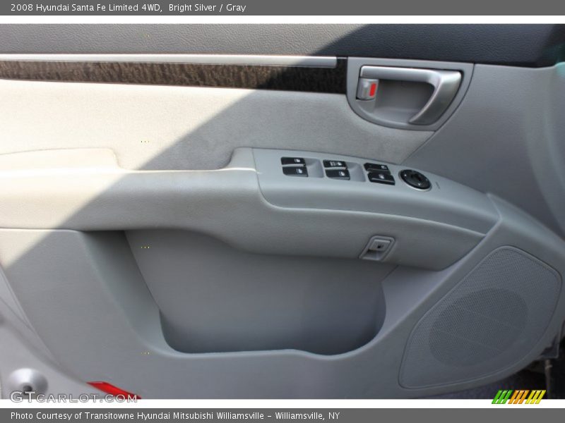 Bright Silver / Gray 2008 Hyundai Santa Fe Limited 4WD