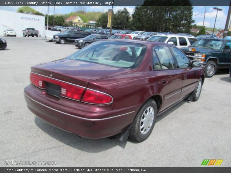 Dark Carmine Red Metallic / Taupe 1999 Buick Century Custom
