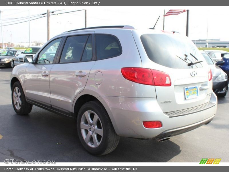Bright Silver / Gray 2008 Hyundai Santa Fe Limited 4WD