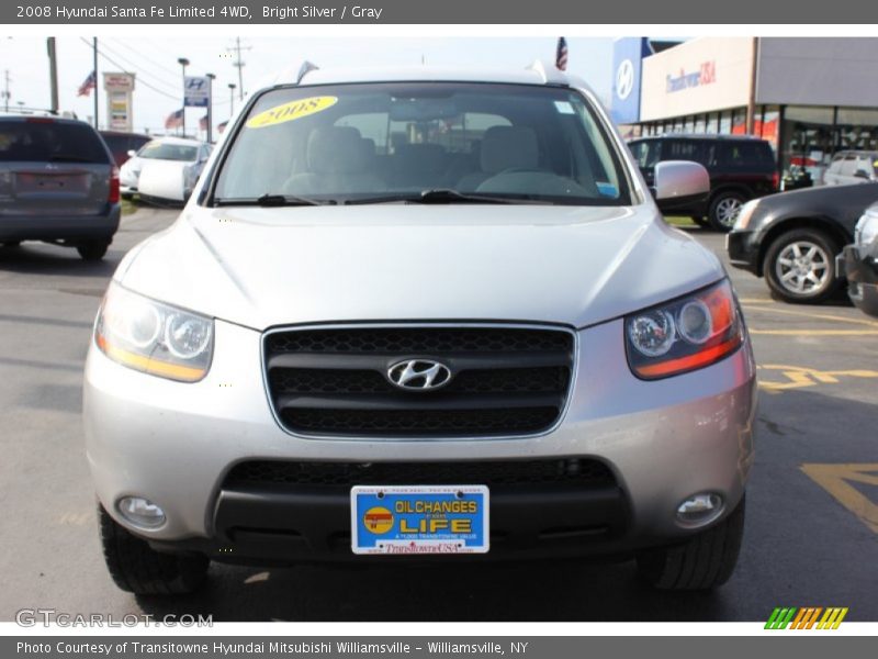 Bright Silver / Gray 2008 Hyundai Santa Fe Limited 4WD