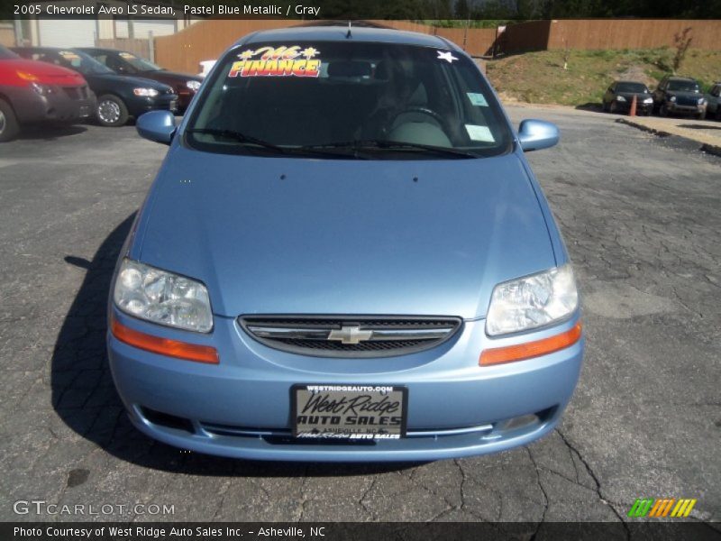 Pastel Blue Metallic / Gray 2005 Chevrolet Aveo LS Sedan