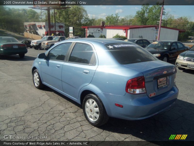 Pastel Blue Metallic / Gray 2005 Chevrolet Aveo LS Sedan
