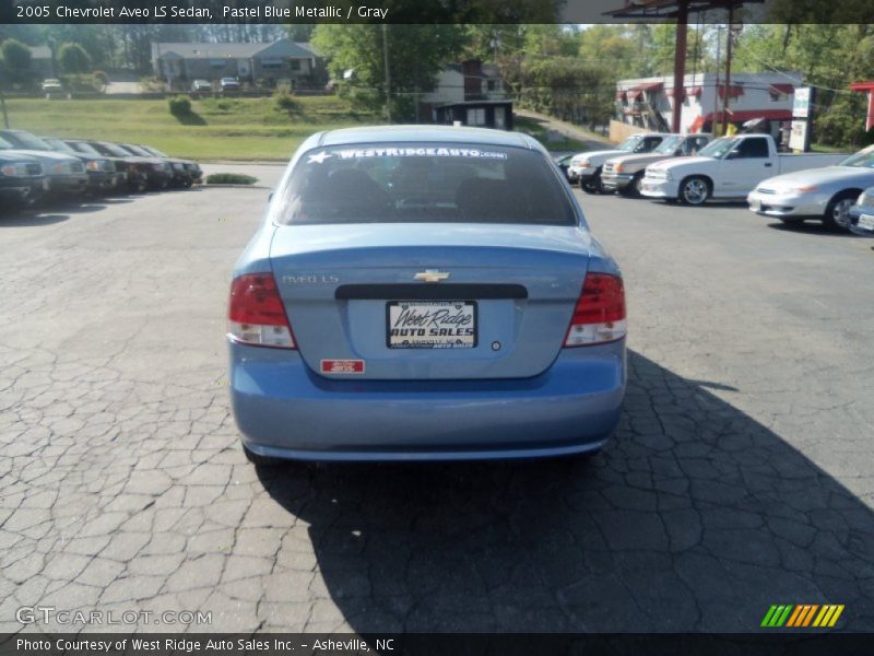 Pastel Blue Metallic / Gray 2005 Chevrolet Aveo LS Sedan