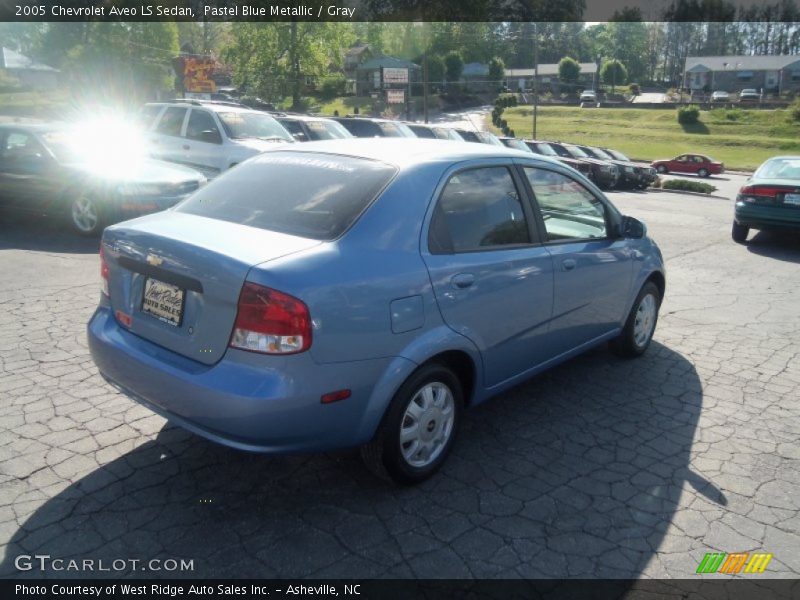 Pastel Blue Metallic / Gray 2005 Chevrolet Aveo LS Sedan