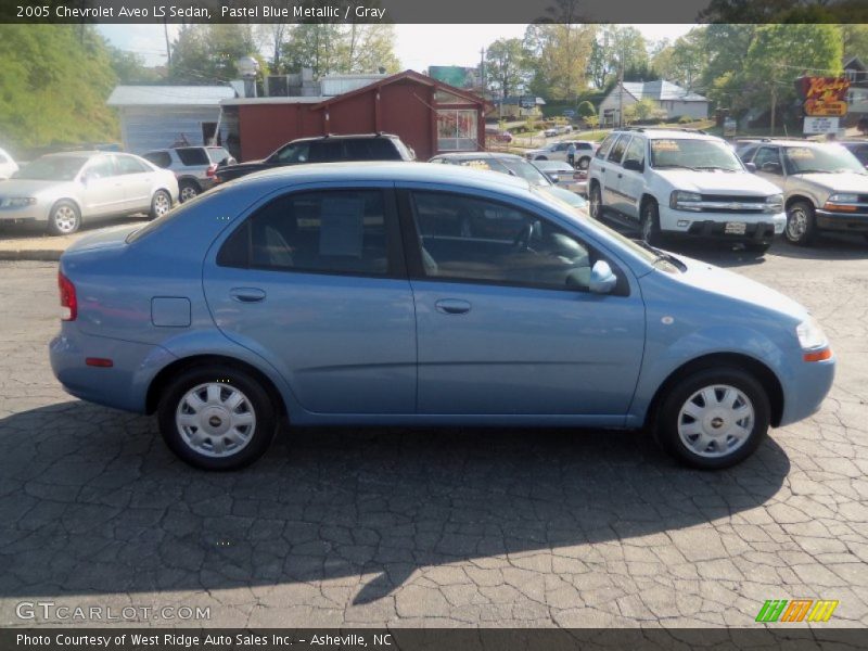 Pastel Blue Metallic / Gray 2005 Chevrolet Aveo LS Sedan