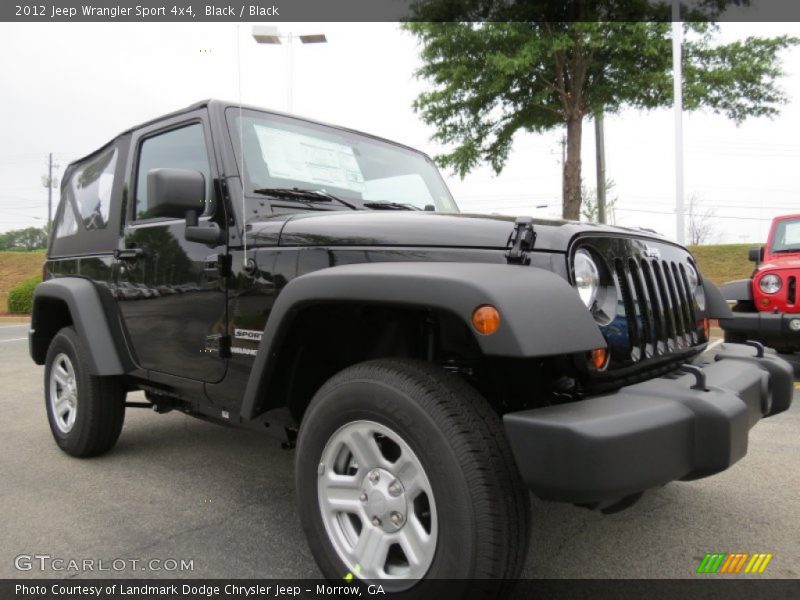 Black / Black 2012 Jeep Wrangler Sport 4x4