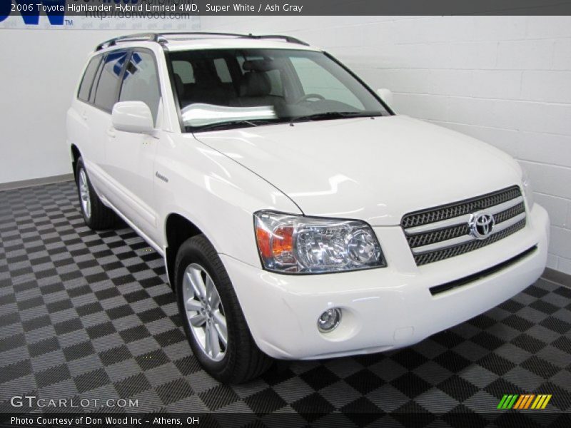 Super White / Ash Gray 2006 Toyota Highlander Hybrid Limited 4WD