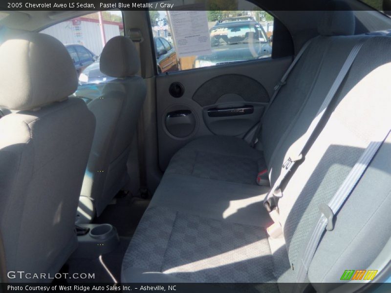 Pastel Blue Metallic / Gray 2005 Chevrolet Aveo LS Sedan