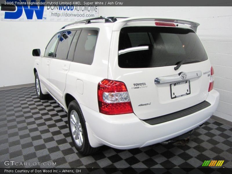 Super White / Ash Gray 2006 Toyota Highlander Hybrid Limited 4WD