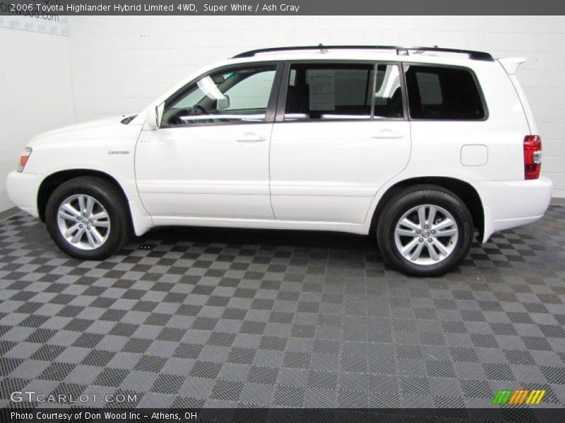Super White / Ash Gray 2006 Toyota Highlander Hybrid Limited 4WD