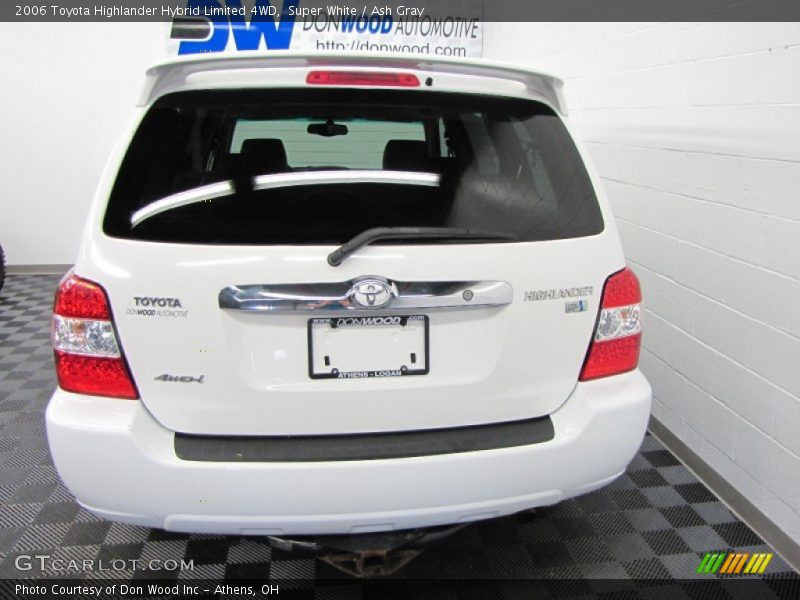 Super White / Ash Gray 2006 Toyota Highlander Hybrid Limited 4WD