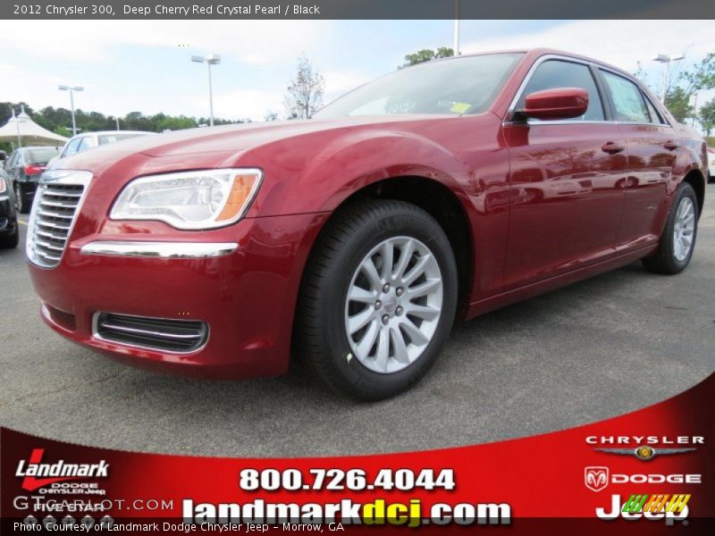 Deep Cherry Red Crystal Pearl / Black 2012 Chrysler 300