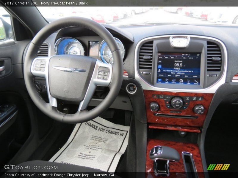 Ivory Tri-Coat Pearl / Black 2012 Chrysler 300