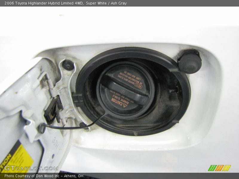 Super White / Ash Gray 2006 Toyota Highlander Hybrid Limited 4WD