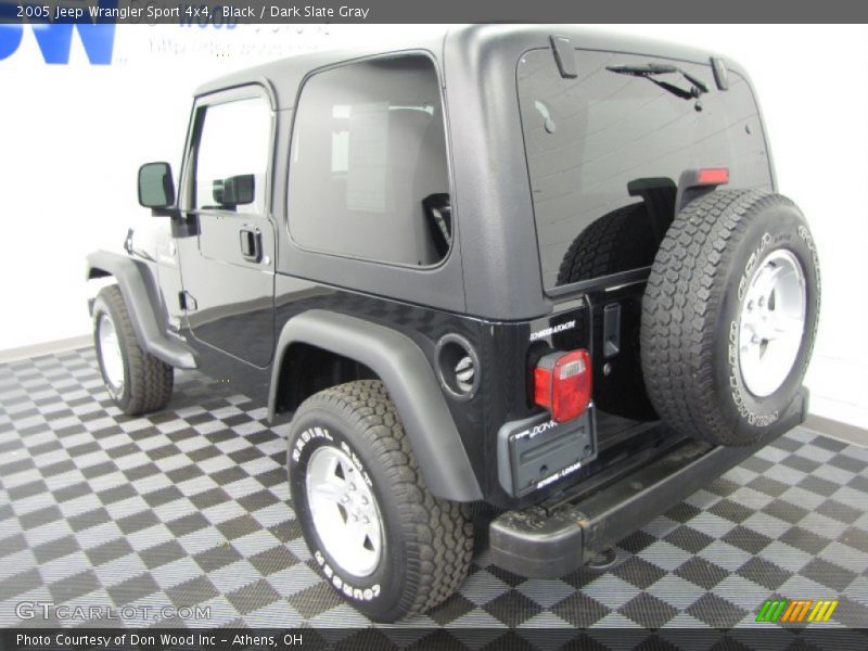 Black / Dark Slate Gray 2005 Jeep Wrangler Sport 4x4