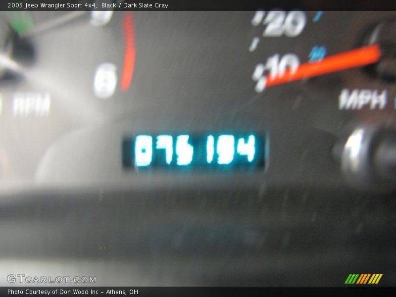 Black / Dark Slate Gray 2005 Jeep Wrangler Sport 4x4