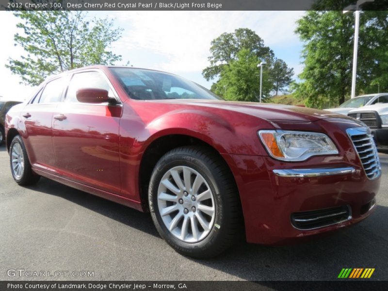 Deep Cherry Red Crystal Pearl / Black/Light Frost Beige 2012 Chrysler 300