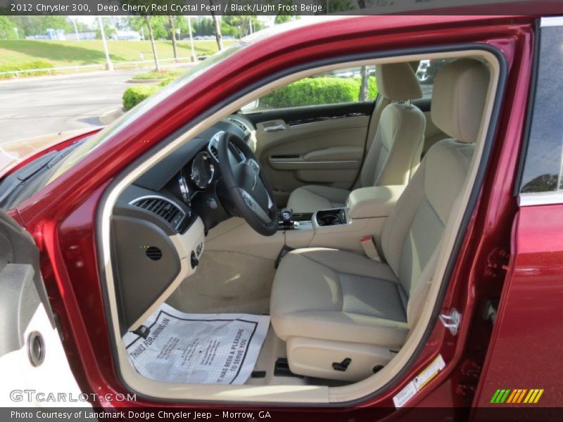 Deep Cherry Red Crystal Pearl / Black/Light Frost Beige 2012 Chrysler 300