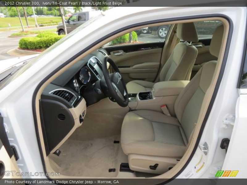 Ivory Tri-Coat Pearl / Black/Light Frost Beige 2012 Chrysler 300