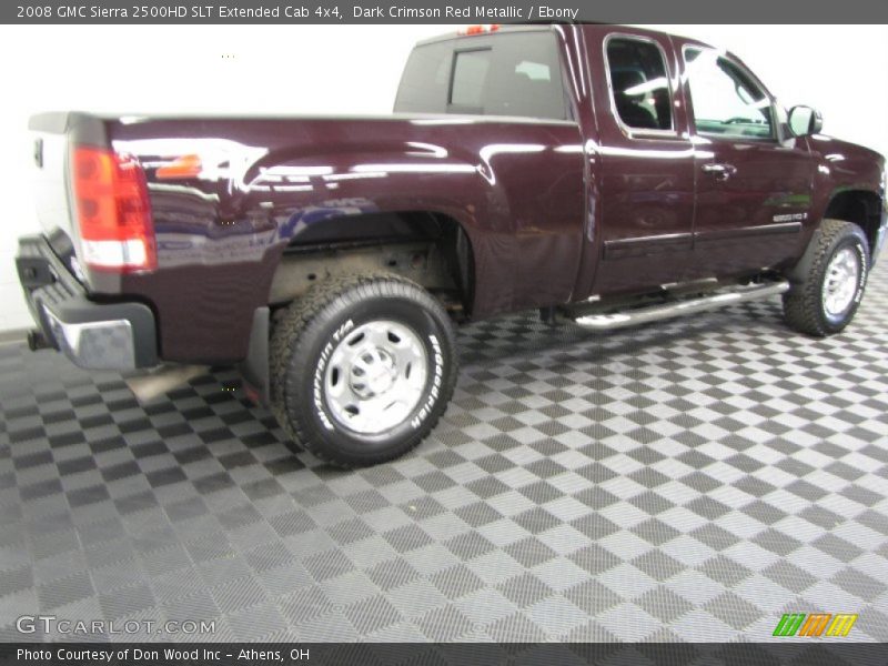 Dark Crimson Red Metallic / Ebony 2008 GMC Sierra 2500HD SLT Extended Cab 4x4