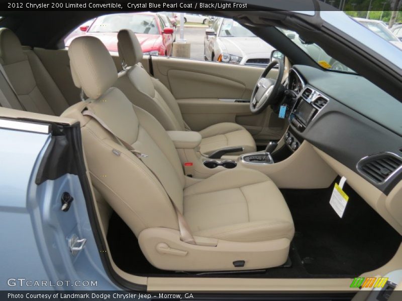 Crystal Blue Pearl Coat / Black/Light Frost 2012 Chrysler 200 Limited Convertible