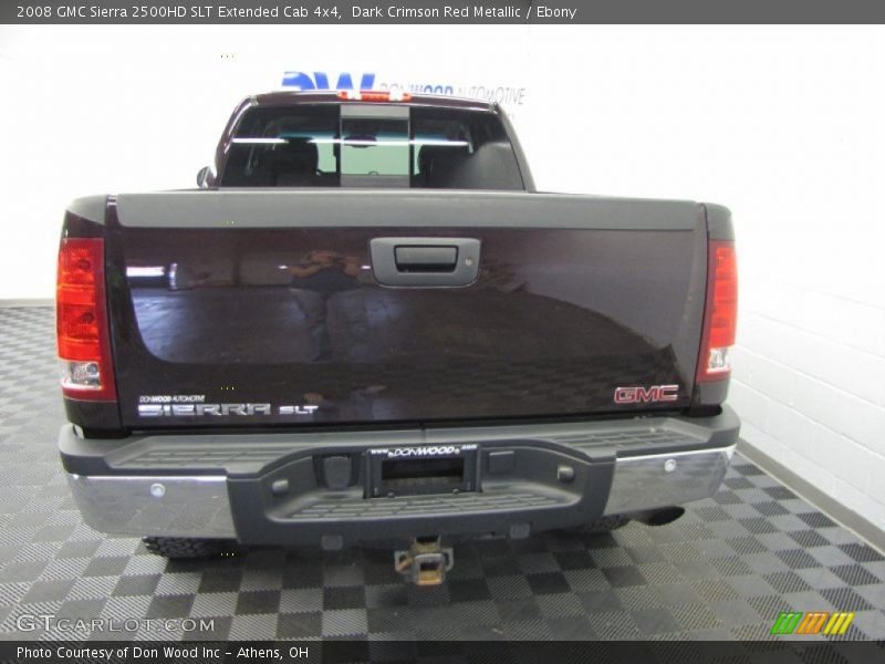 Dark Crimson Red Metallic / Ebony 2008 GMC Sierra 2500HD SLT Extended Cab 4x4