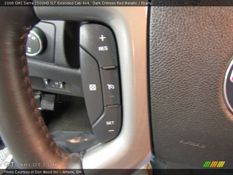 Dark Crimson Red Metallic / Ebony 2008 GMC Sierra 2500HD SLT Extended Cab 4x4
