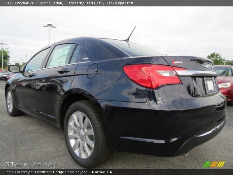 Blackberry Pearl Coat / Black/Light Frost 2012 Chrysler 200 Touring Sedan