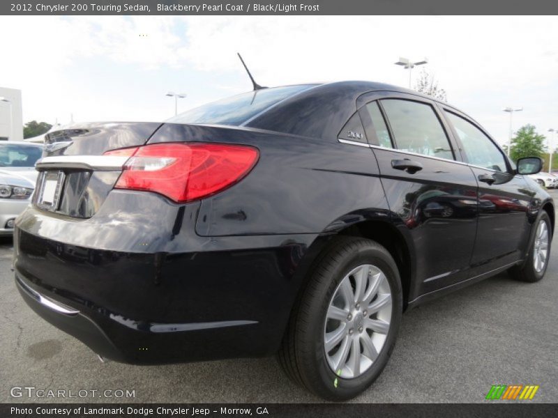Blackberry Pearl Coat / Black/Light Frost 2012 Chrysler 200 Touring Sedan