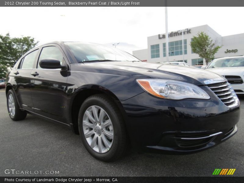 Blackberry Pearl Coat / Black/Light Frost 2012 Chrysler 200 Touring Sedan