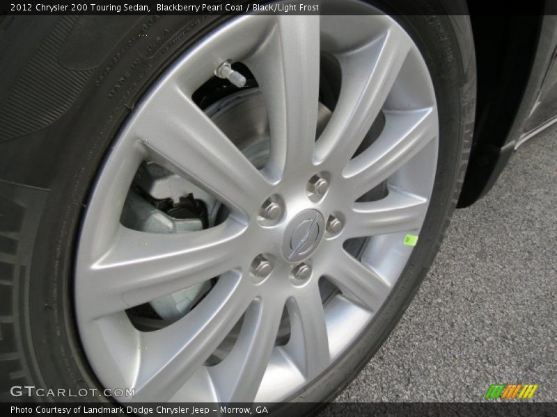 Blackberry Pearl Coat / Black/Light Frost 2012 Chrysler 200 Touring Sedan